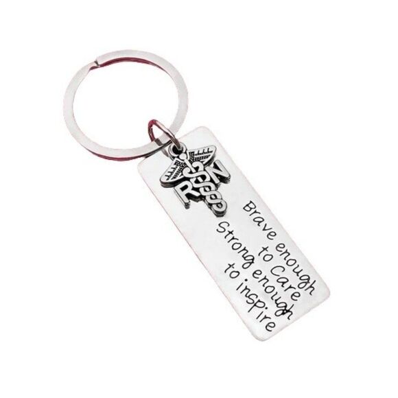Brave RN Keychain Silver - Picture 1 of 3